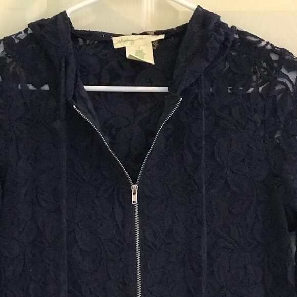 STARING AT STARS/URBAN OUTFITTERSblue lace hoodie - Picture 7 of 8